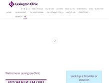 Tablet Screenshot of lexingtonclinic.com